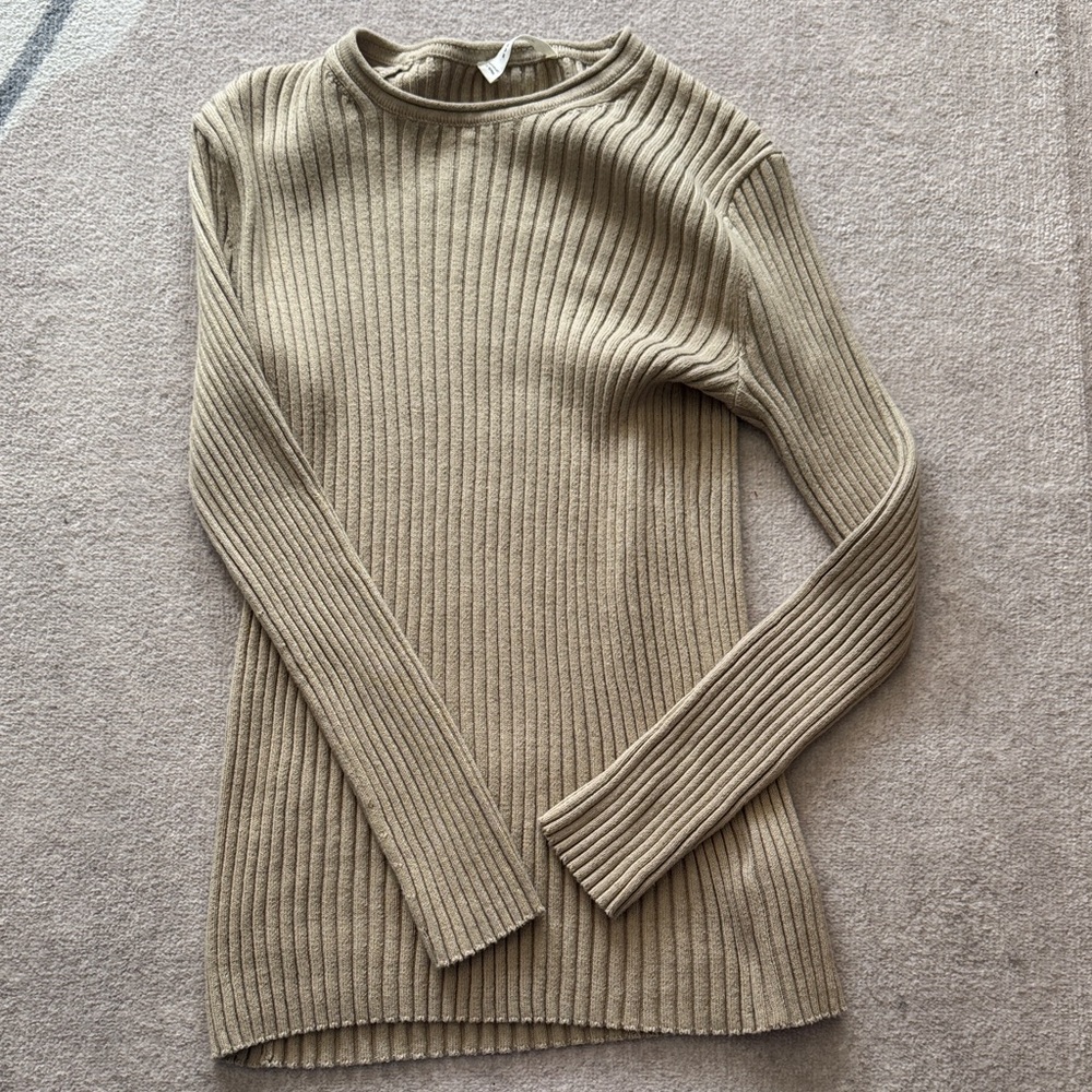 ribbed rollneck everlane sweater size small